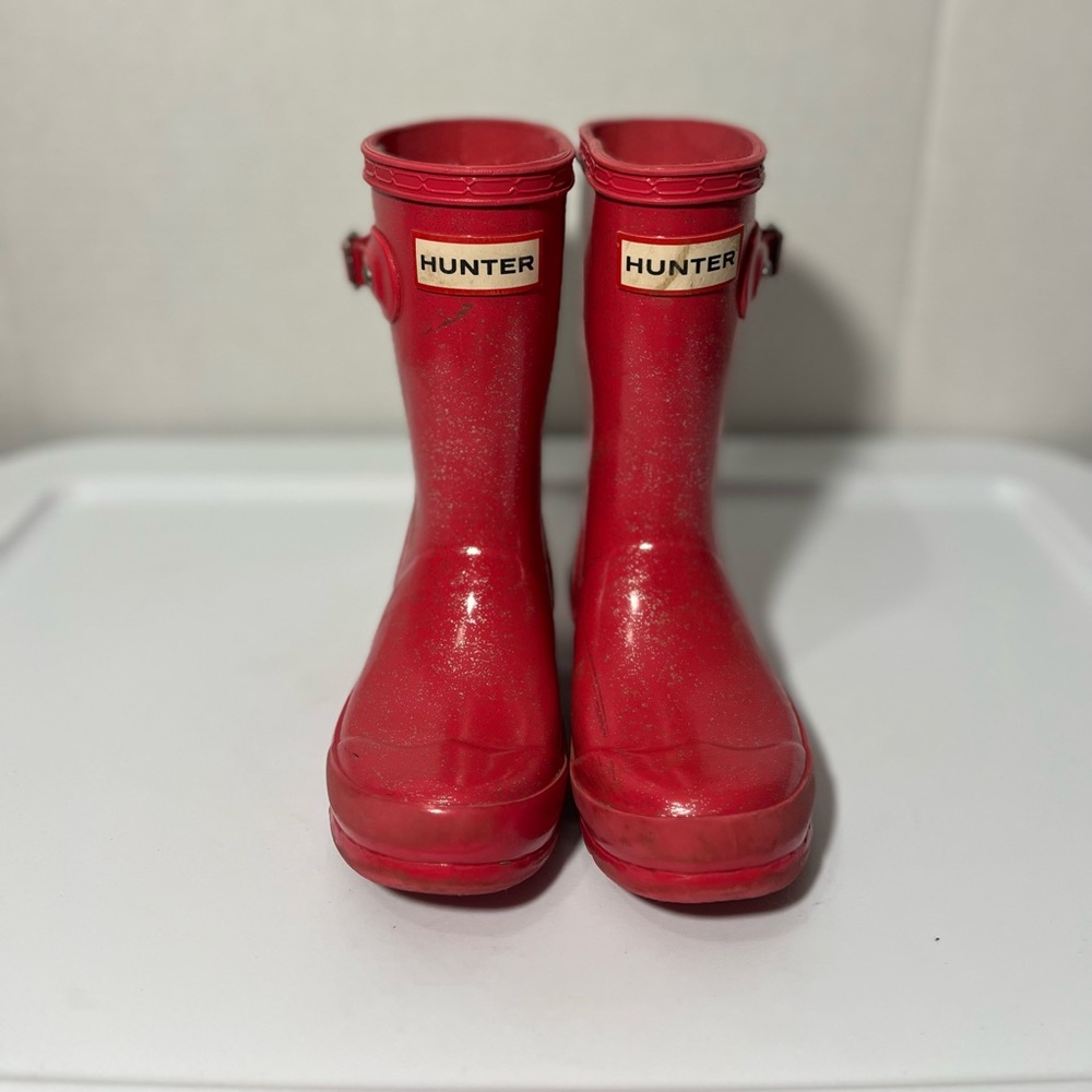 Kids Hunter Glitter Wellington boots Size 11